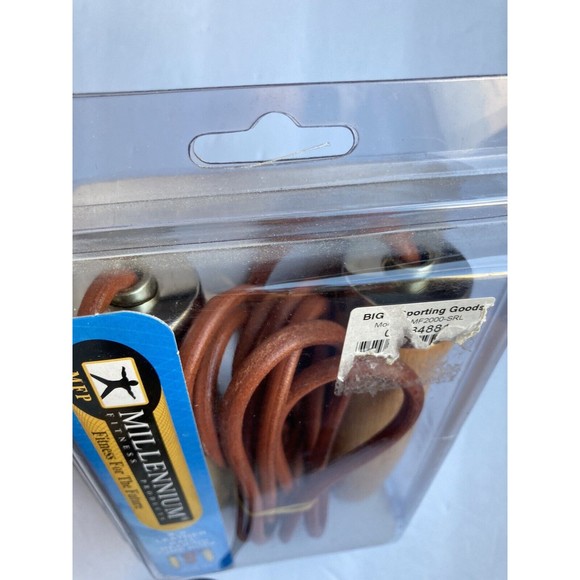 Millennium Fitness 9’ 6” Leather Jump Rope Ball Bearing Handles NIB - Picture 10 of 10